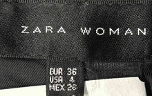 Load image into Gallery viewer, Zara Womens Black Notch Lapel Single-Breasted Two-Button Blazer Size 4