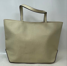 Load image into Gallery viewer, Kenneth Cole Reaction Womens Beige Double Handle Inner Pockets Tote Handbag
