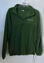 Load image into Gallery viewer, Columbia Mens Dark Green 1/4 Zip Fleece Pullover Sweatshirt Size Medium