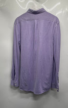 Load image into Gallery viewer, Ralph Lauren Mens Purple Long Sleeve Knit Oxford Button-Up Shirt Size L