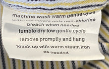 Load image into Gallery viewer, Stacy Adams Mens Yellow Striped Print Long Sleeve Dress Shirt Size 16-16.5