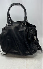 Load image into Gallery viewer, Michael Kors Womens Black Leather Shoulder Strap Double Handle Satchel Purse