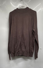 Load image into Gallery viewer, Zara Womens Brown Knitted Long Sleeve Crew Neck Pullover Sweater Size Large