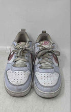 Load image into Gallery viewer, Nike Kids Court Borough Low White Blue Pink Lace-Up Sneaker Shoes Size 3.5Y