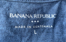 Load image into Gallery viewer, Banana Republic Mens Blue Crew Neck Short Sleeve Pullover T-Shirt Size Large