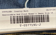 Load image into Gallery viewer, Abercrombie & Fitch Womens Blue Denim Stretch Skinny Leg Jeans Size 10R W30 L33