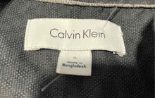Load image into Gallery viewer, Calvin Klein Mens Gray Cotton Short Sleeve Regular Fit Button-Up Shirt Size S