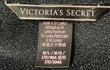 Load image into Gallery viewer, Victoria's Secret Womens Black Silver Sparkle Sheer Pullover Blouse Top Size M/L