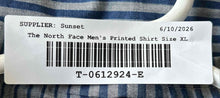 Load image into Gallery viewer, The North Face Mens Blue Gray Striped Short Sleeve Button-Up Shirt Size XL