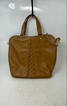 Load image into Gallery viewer, Da Milano Womens Brown Leather Inner Pockets Shoulder Top Handle Tote Bag