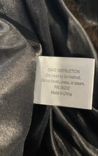Load image into Gallery viewer, Gallery Womens Black Brown Long Sleeve Hooded Winter Overcoat Size XL