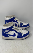 Load image into Gallery viewer, Nike Womens Jordan 1 Mid BQ6472-104 Blue White Sneaker Shoes Size 8