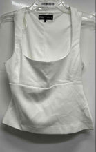 Load image into Gallery viewer, Zara Womens White Sleeveless Square Neck Regular Fit Pullover Blouse Top Size M
