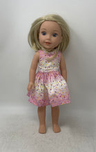 Load image into Gallery viewer, American Girl Blonde Hair Blue Eye Fashion Doll With Pink Dress Outfit