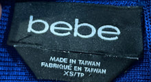Load image into Gallery viewer, Bebe Womens Blue Knitted Back Zip Straight & Pencil Skirt Size XS