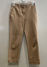 Load image into Gallery viewer, Ann Taylor Womens Cream Flat Front Cuffed Hem Straight Leg Ankle Pants Size 00P