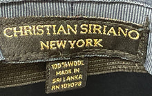 Load image into Gallery viewer, Christian Siriano New York Womens Blue Wool Felt Wide Brim Fedora Hat