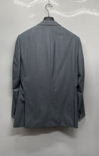 Load image into Gallery viewer, DKNY Mens Gray Wool Long Sleeve Two-Button Blazer Jacket Size 40L