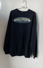 Load image into Gallery viewer, Harley-Davidson Mens Blue Long Sleeve Crew Neck Pullover Sweatshirt Size 2XL