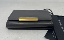 Load image into Gallery viewer, Rebecca Minkoff Womens Gray Leather Insider Compact Trifold Wallet With Tags