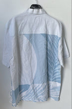 Load image into Gallery viewer, Cubavera Mens White Blue Printed Short Sleeve Heritage Fit Button-Up Shirt Sz XL