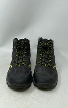 Load image into Gallery viewer, RBX Mens Black Green Lace-Up Round Toe Mid Top Hiking Shoes Size 11