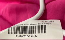 Load image into Gallery viewer, Michael Kors Womens Pink Long Sleeve Off The Shoulder Ruffle Blouse Top Sz Large