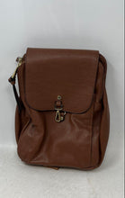 Load image into Gallery viewer, Calvin Klein Womens Brown Leather Adjustable Strap Top Handle Backpack
