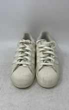 Load image into Gallery viewer, Adidas Womens Superstar H03916 Beige Low Top Lace-Up Sneaker Shoes Size 7.5