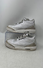 Load image into Gallery viewer, Nike Boys Air Jordan 3 DM0967-111 White Gray Lace-Up Sneakers Shoes Size 4.5Y