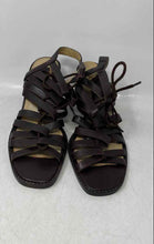 Load image into Gallery viewer, Ipanema Womens Brown Leather Open Toe Casual Block Strappy Heels Size 10M