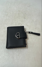 Load image into Gallery viewer, Steve Madden Womens Black Leather Credit Card Slots Bifold Wallet