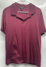 Load image into Gallery viewer, Banana Republic Mens Wine Red Cotton Short Sleeve Golf Polo Shirt Size M