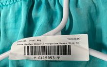 Load image into Gallery viewer, Steve Madden Womens Turquoise Flutter Sleeve V-Neck Mini Dress Size XL