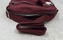 Load image into Gallery viewer, Kipling Womens Keefe Burgundy Adjustable Strap Charm Shoulder Crossbody Bag