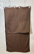 Load image into Gallery viewer, Janavi Womens Brown Black Houndstooth Print Blanket Rectangle Scarf With Tag