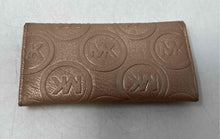 Load image into Gallery viewer, Michael Kors Womens Copper Color Credit Card Slots Trifold Wallet