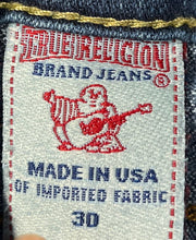 Load image into Gallery viewer, True Religion Womens Blue Denim Low-Rise 5-Pocket Design Skinny Jeans Size 30