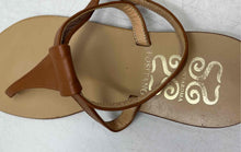Load image into Gallery viewer, Sianoviaroma Positano Womens Brown Adjustable Buckle Thong Sandals Size EUR 35