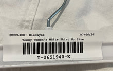 Load image into Gallery viewer, Tommy Hilfiger Womens White Slash Pockets Button Fly A-Line Skirt No Size