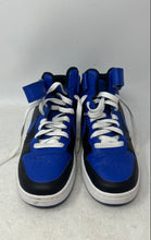 Load image into Gallery viewer, Nike Kids Court Borough Mid 2 DM8872-001 Blue Black White Sneakers Shoes Sz 5.5Y