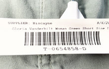 Load image into Gallery viewer, Gloria Vanderbilt Womens Green Regular-Fit Utility Bermuda Shorts Size 10