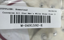 Load image into Gallery viewer, Converse Unisex Chuck Taylor All Star White Sneaker Shoes Size M11 W13