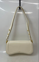Load image into Gallery viewer, JW Pei Womens Joy White Leather Single Strap Flap Over Lined Shoulder Bag