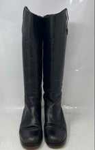 Load image into Gallery viewer, Calvin Klein Womens Black Leather Block Heel Knee-High Riding Boots Size EU 38.5