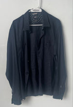 Load image into Gallery viewer, Hugo Boss Mens Blue Long Sleeve Regular Fit Stretch Button-Up Shirt Size 2XL