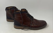 Load image into Gallery viewer, Madden Mens Taskorn Brown Leather Lace-Up Round Toe Combat Boots Size 8.5