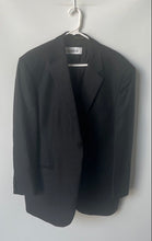 Load image into Gallery viewer, Principe Mens Black Wool Long Sleeve One-Button Blazer Size 44R Made In Italy