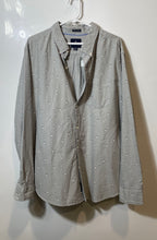 Load image into Gallery viewer, American Eagle Outfitters Mens Gray Printed Cotton Button-Up Shirt Size XL