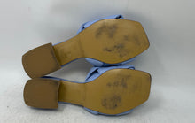 Load image into Gallery viewer, Michele Lopriore Womens Light Blue Open Toe Slip-On Slide Sandals Size 35